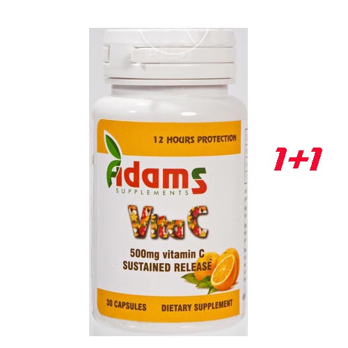 Adams Vitamina C 500mg 30 cps 1+1 gratis